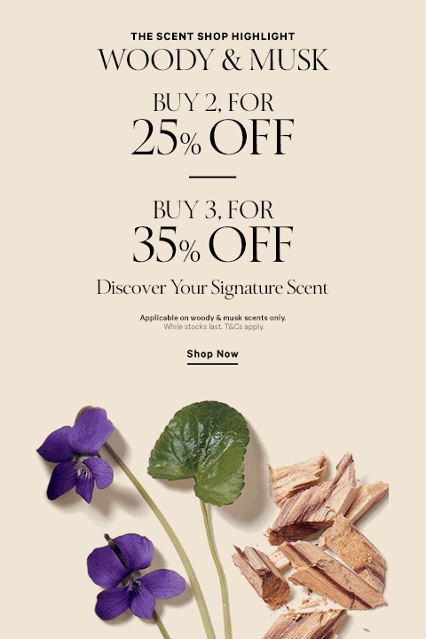 Woody & Musk Scent Buy 2 for 25%, 3 for 35%