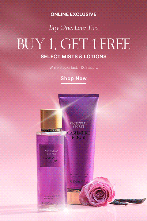  Select Mists & Lotions: Buy 1 Free 1