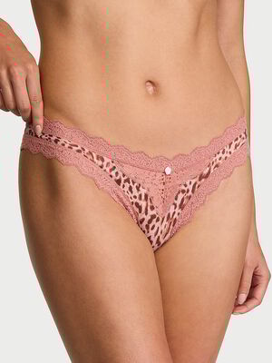 Lace-Trim Brazilian Panty