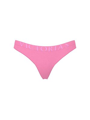 Exploded Logo Cotton Thong Panty
