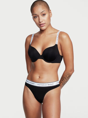 Logo Cotton Thong Panty,  Logo Cotton Thong Panty
