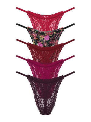 5-Pack Lacie String Thong Panties