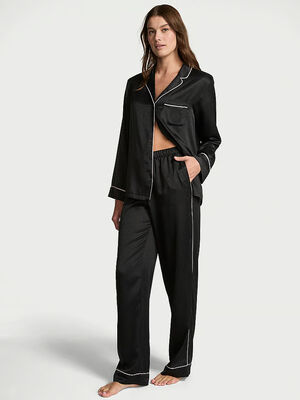 Signature Satin Long Pajama Set