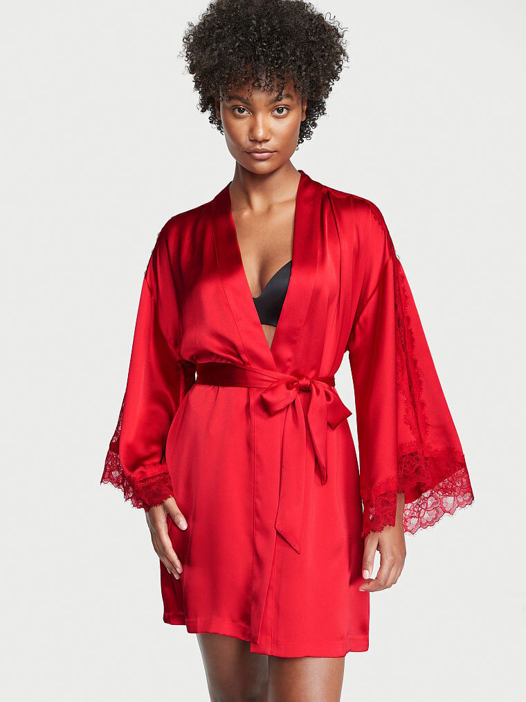 Kimono satin deals victoria secret