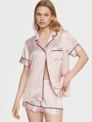 Signature Satin Short Pajama Set