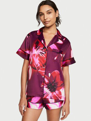 Satin Short Pajama Set