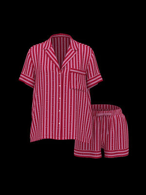 Signature Satin Short Pajama Set