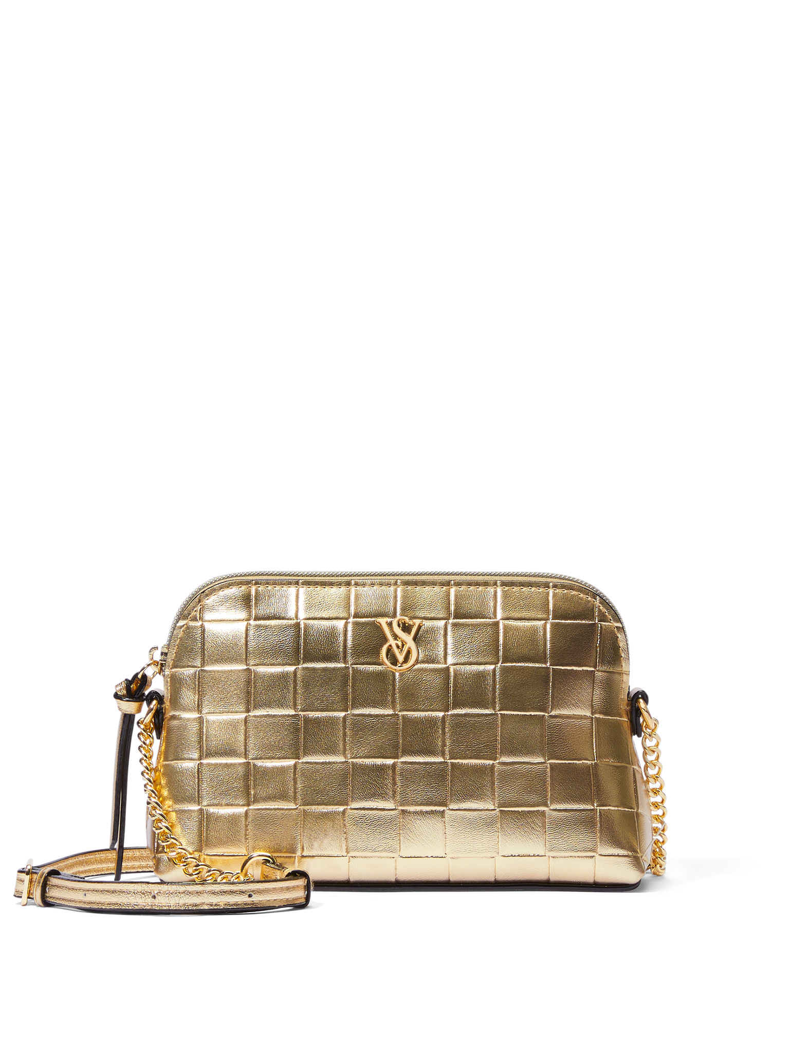 Gold Woven Handbag image number null