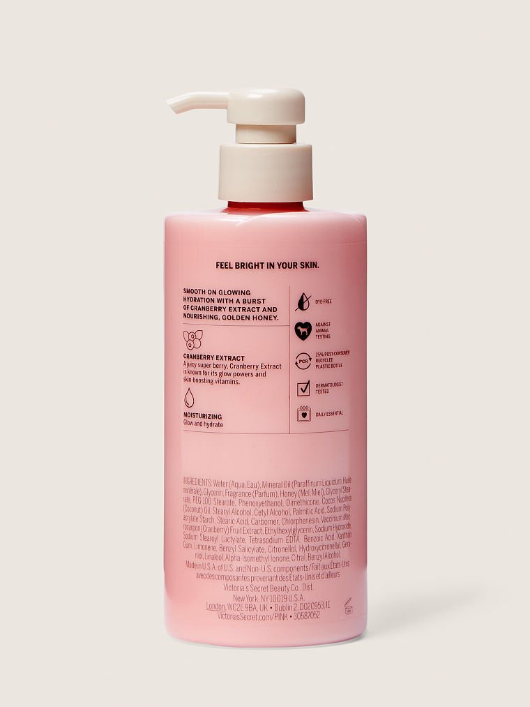 Honey Cranberry Glow-boosting Body Lotion with Pure Honey and Cranberry Extract image number null