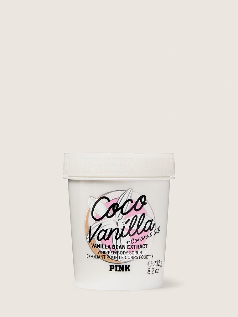 Coco Vanilla Whipped Body Scrub with Vanilla Bean and Coconut Oil image number null