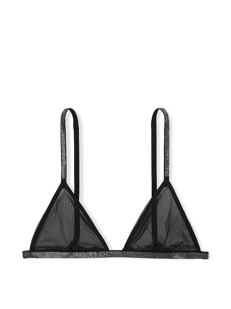 Sheer Shine Triangle Bralette image number null