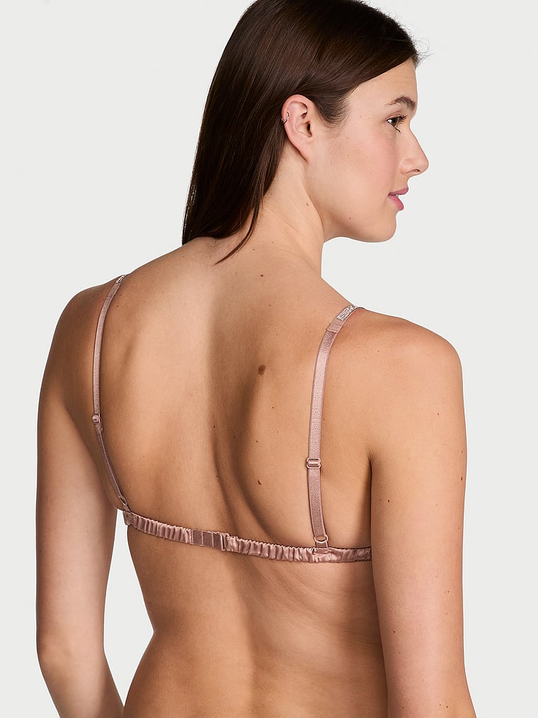 Sheer Shine Triangle Bralette image number null