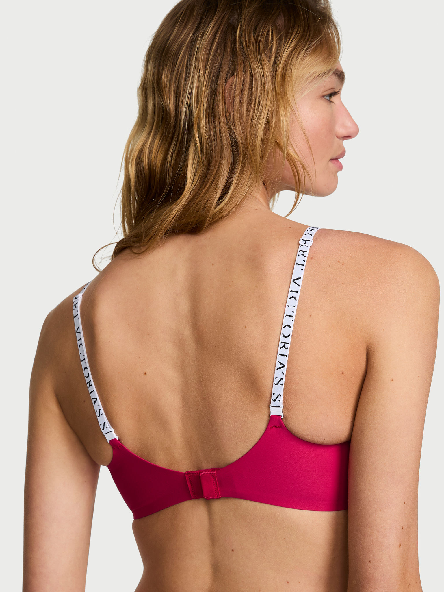 The CoolBra&trade; Lightly Lined Wireless Plunge Bralette, Vibrant Fuchsia, large image number null