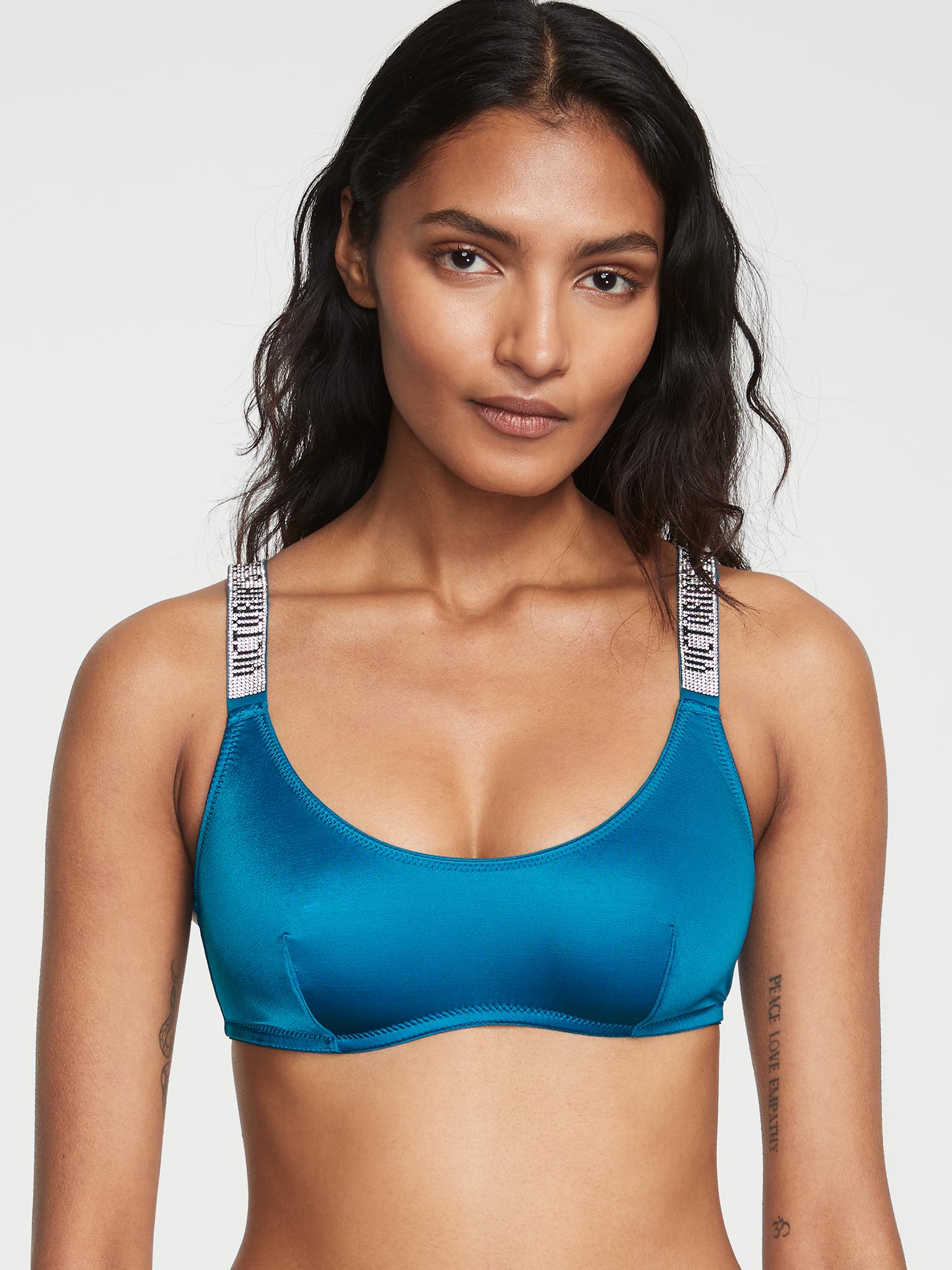 Victoria's secret Loungin' Scoop Bra - Icy Topaz, Women's Fashion, Tops,  Blouses on Carousell