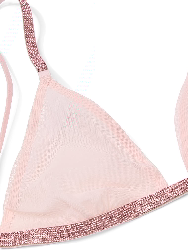 Sheer Shine Triangle Bralette image number null