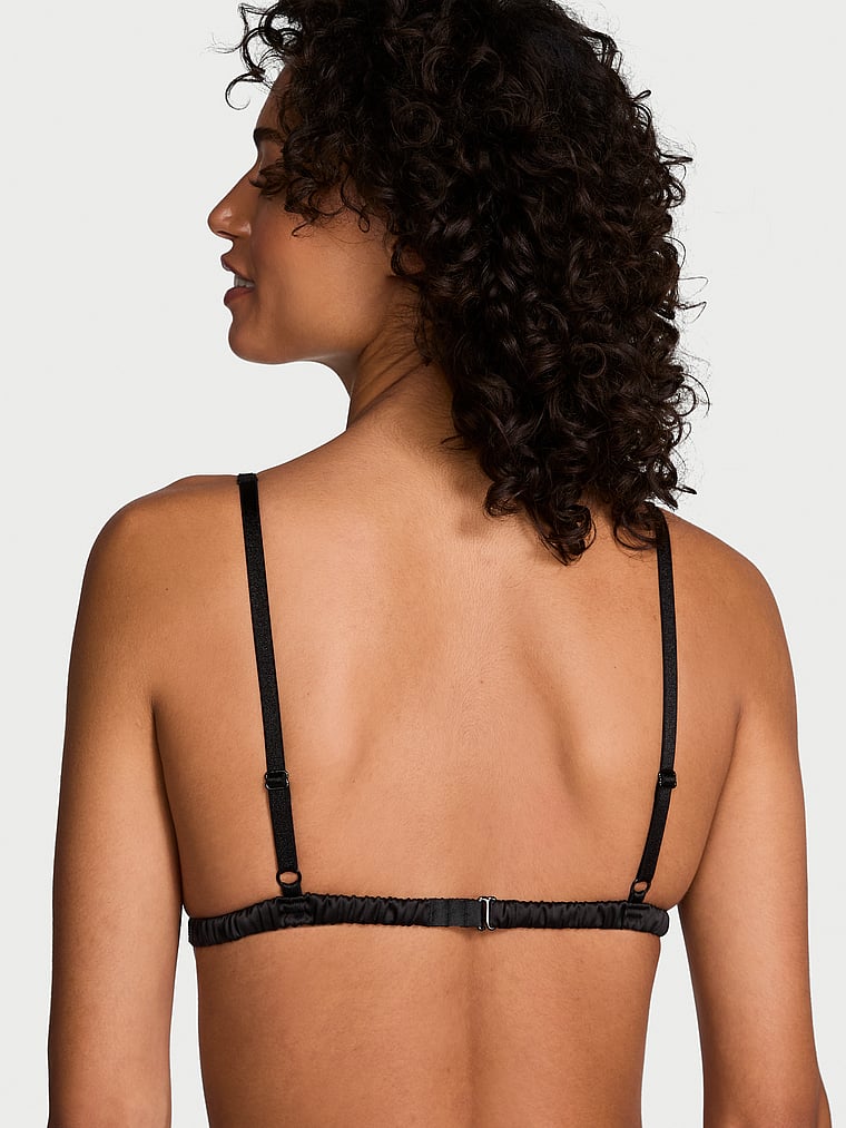 Sheer Shine Triangle Bralette image number null