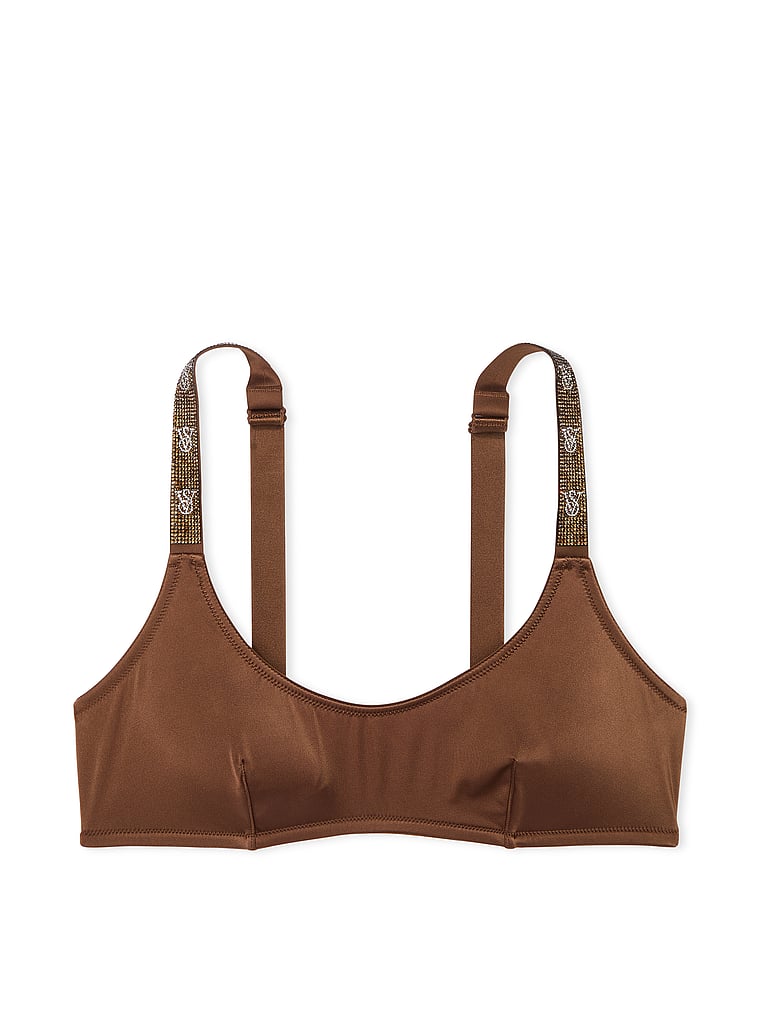 Shine Strap Scoop Bralette image number null