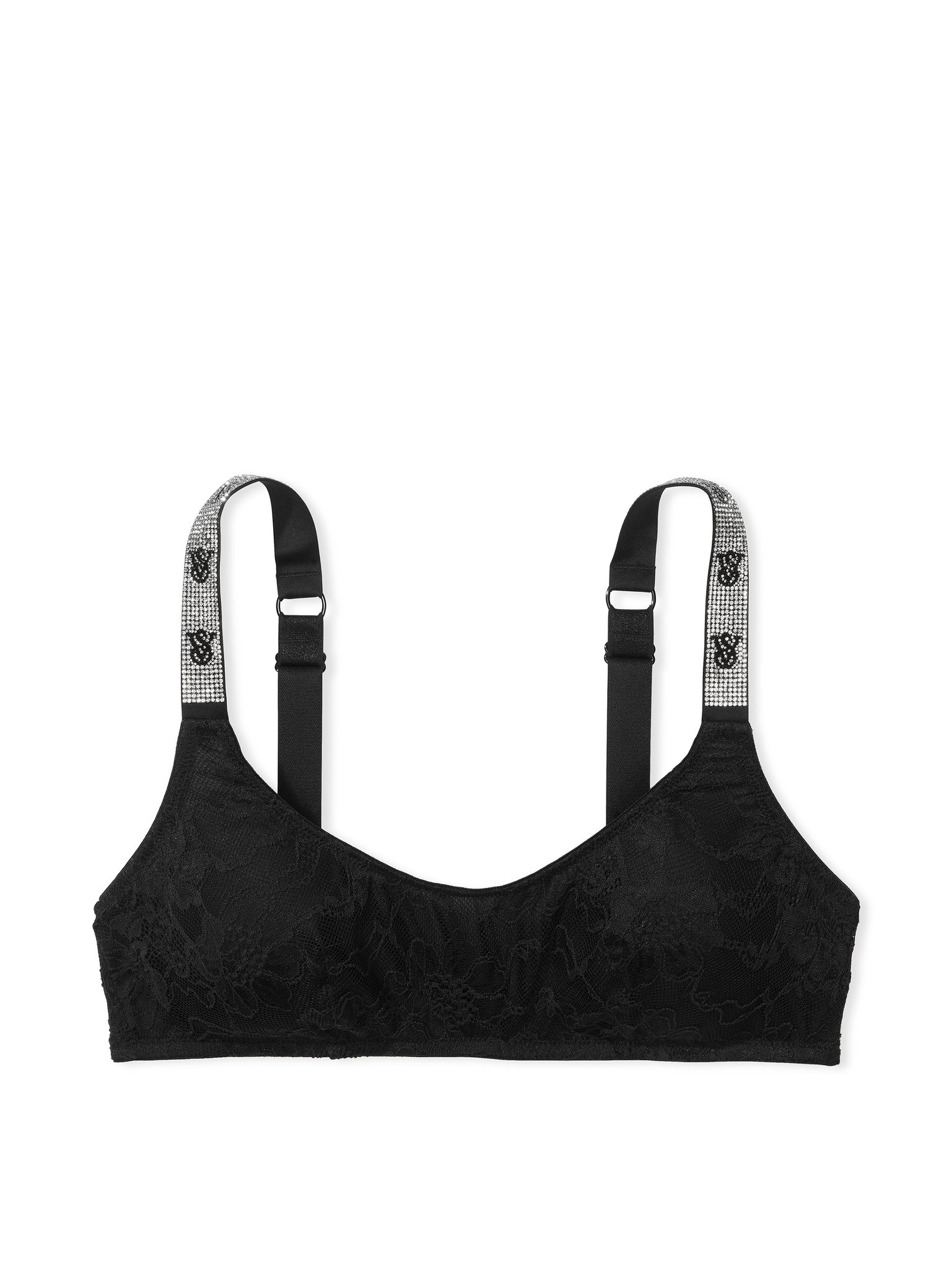 Shine Strap Lace Scoop Bralette