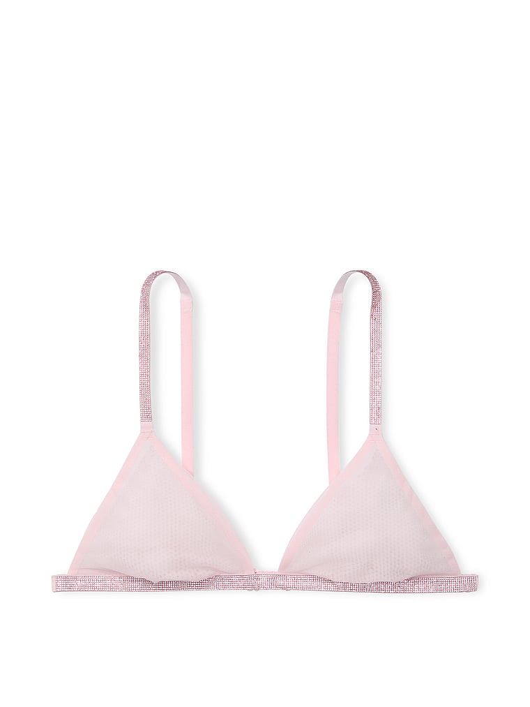 Sheer Shine Triangle Bralette image number null