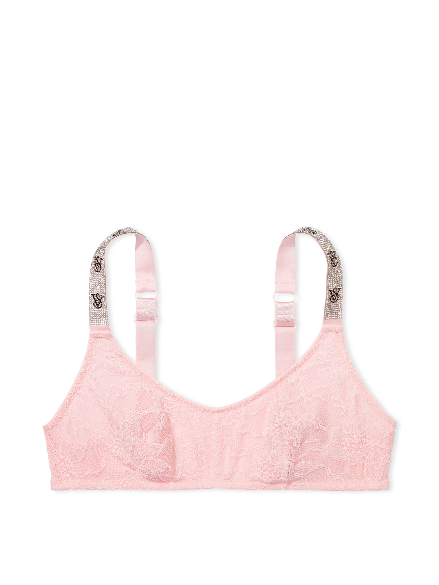 Buy Shine Strap Lace Scoop Bralette