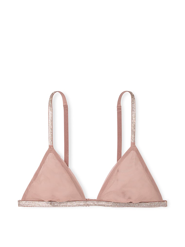 Sheer Shine Triangle Bralette image number null