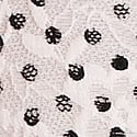 Lacie Unlined Triangle Bralette, White & Black Dots, swatch