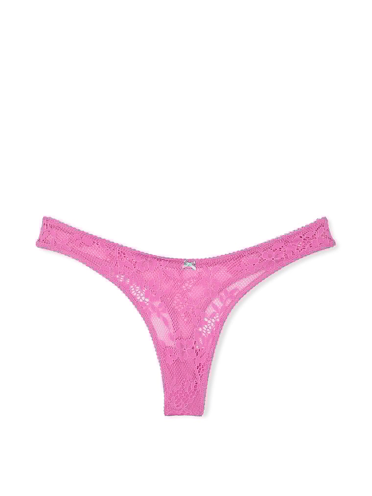 Tease High-Leg Scoop Thong Panty image number null