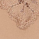 Lace-Trim Thong Panty, Praline, swatch