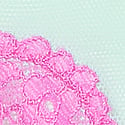 Tease Mesh Lace-Trim Cheeky Panty, Green, swatch