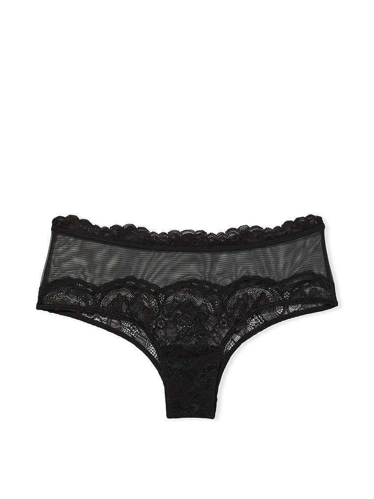 Lace & Mesh Cheeky Panty image number null