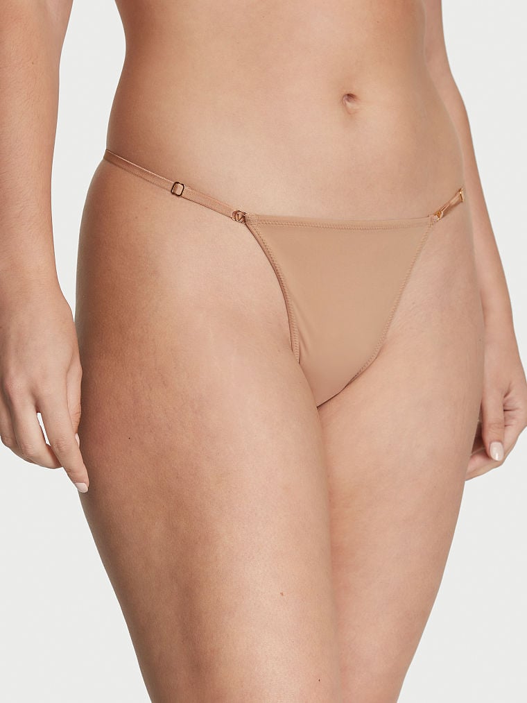 Adjustable String Thong Panty image number null