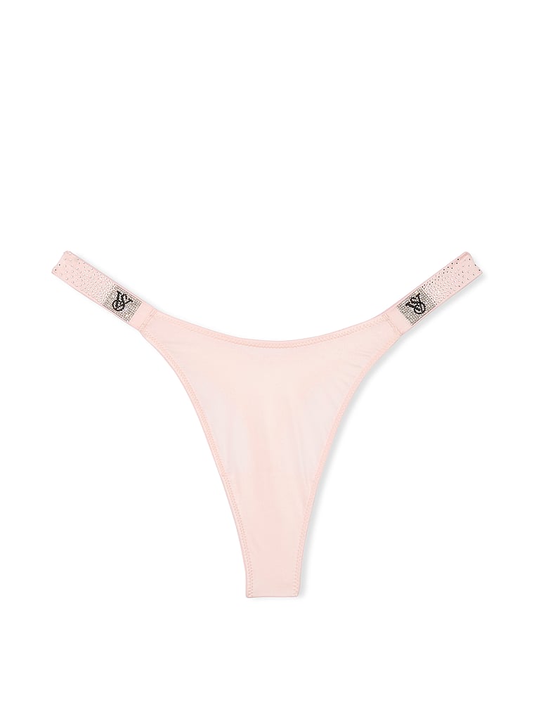Scattered Shine Strap Thong Panty image number null