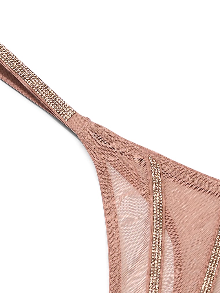 Sheer Shine Thong Panty image number null