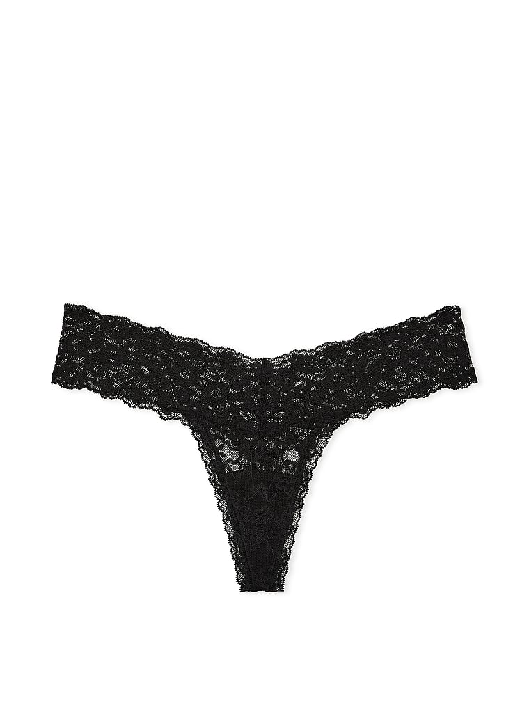 Lace Thong Panty image number null