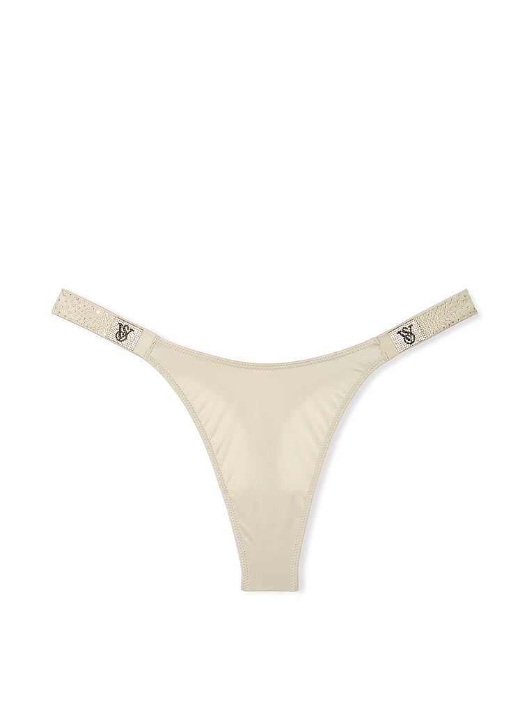 Scattered Shine Strap Thong Panty image number null
