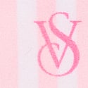No-Show Thong Panty, Purest Pink Logo Stripes, swatch