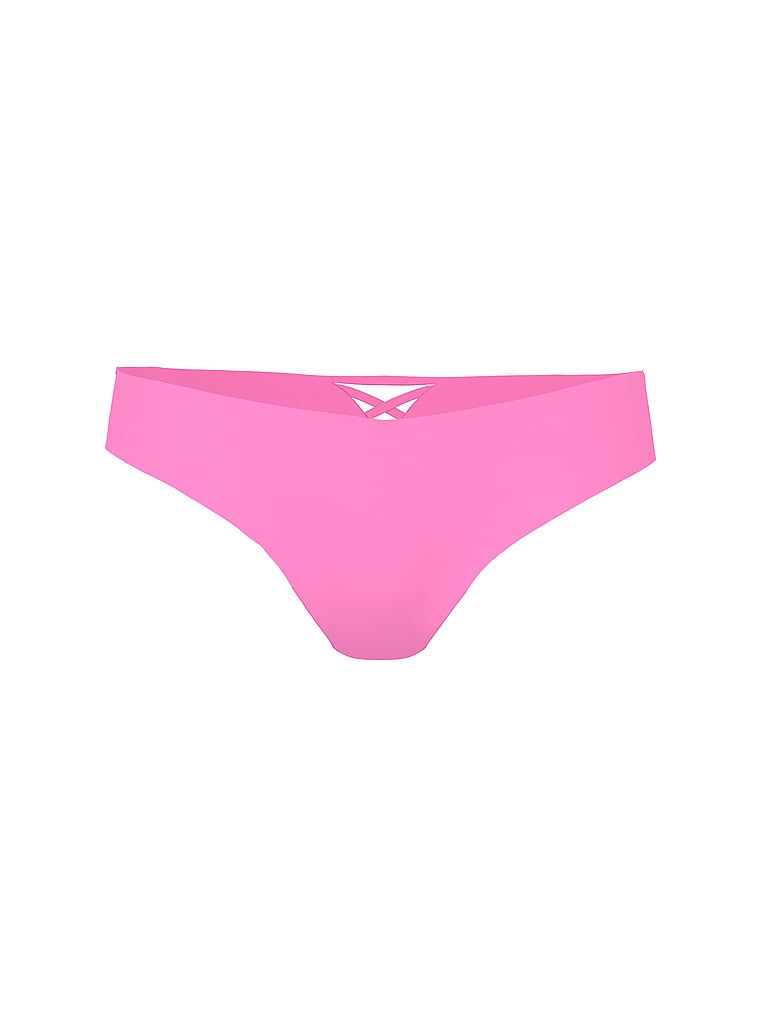 No Show Strappy Thong Panty image number null