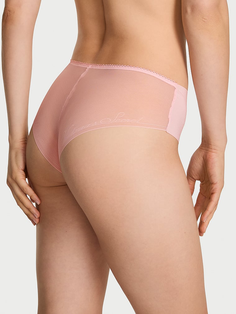 No-Show Sheer Logo Cheeky Panty image number null