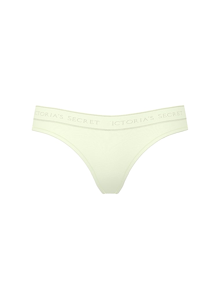 Logo Cotton Thong Panty image number null