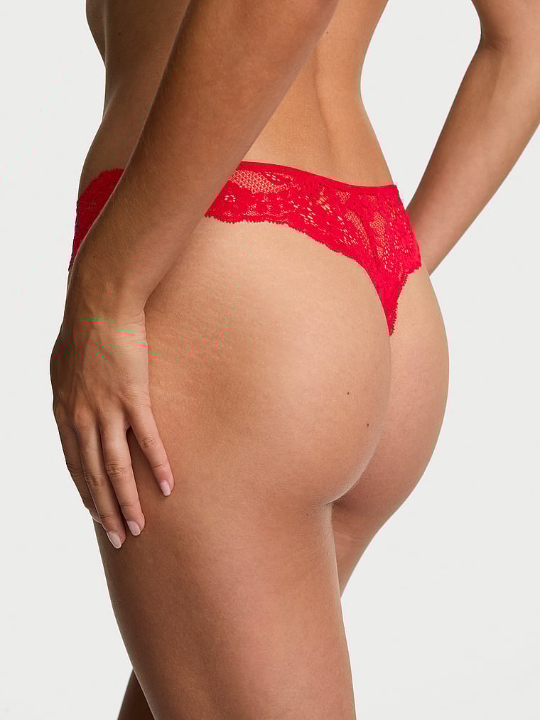 Lace Thong Panty image number null