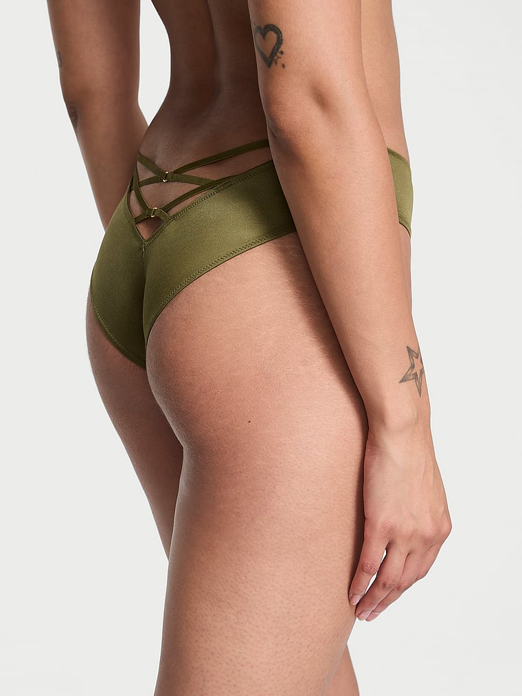 Strappy-Back High-Leg Cheeky Panty image number null