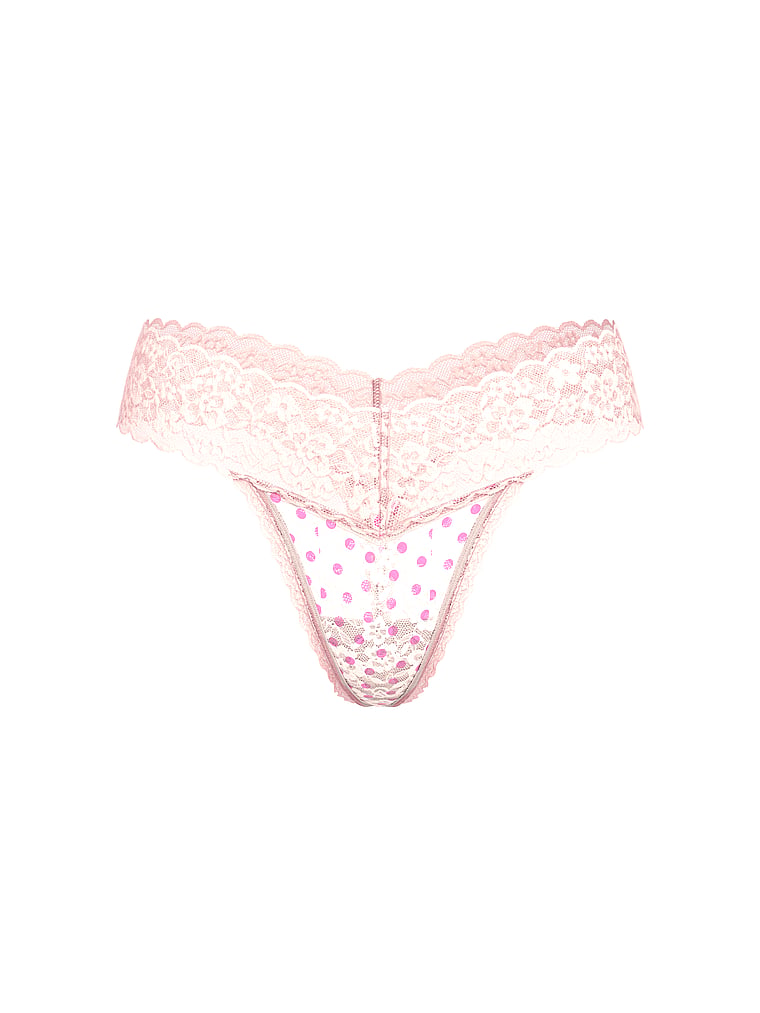 Lace Thong Panty image number null