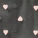 Cotton Heartbreaker Hiphugger Panty, Black- Pink Foil Heart, swatch