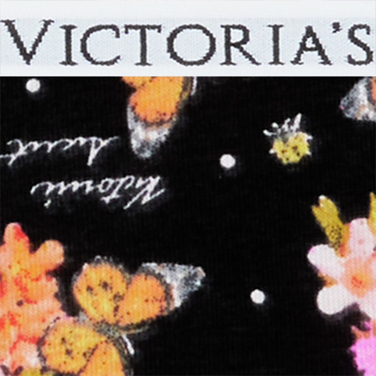 Logo Cotton Hiphugger Panty, Black Garden Bouquet, swatch