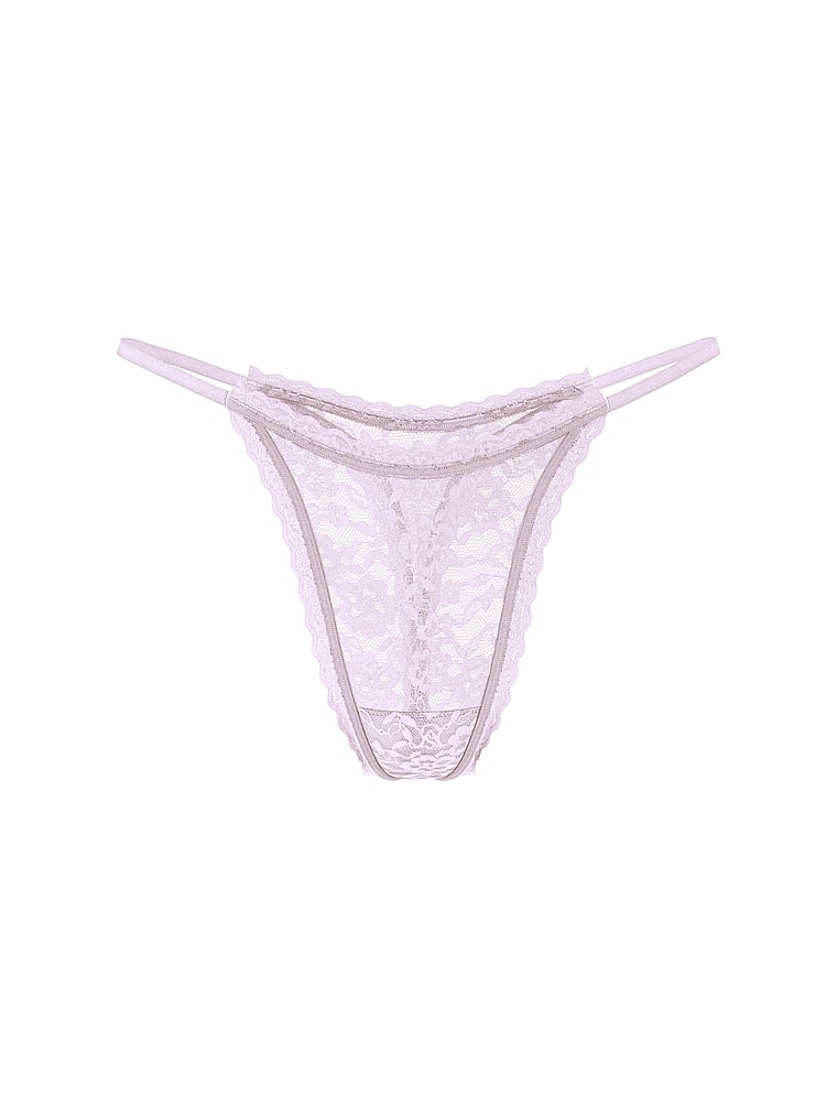 Blossom Lace String Thong Panty image number null