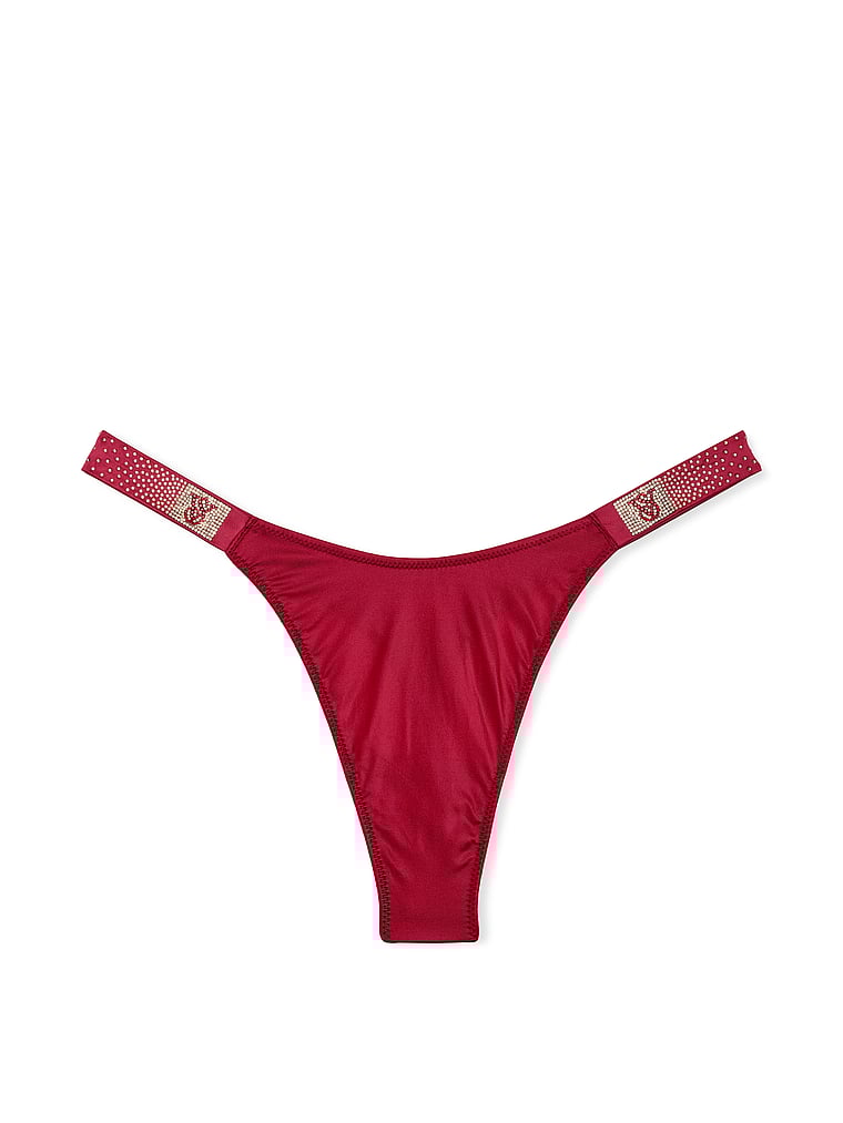 Scattered Shine Strap Thong Panty image number null