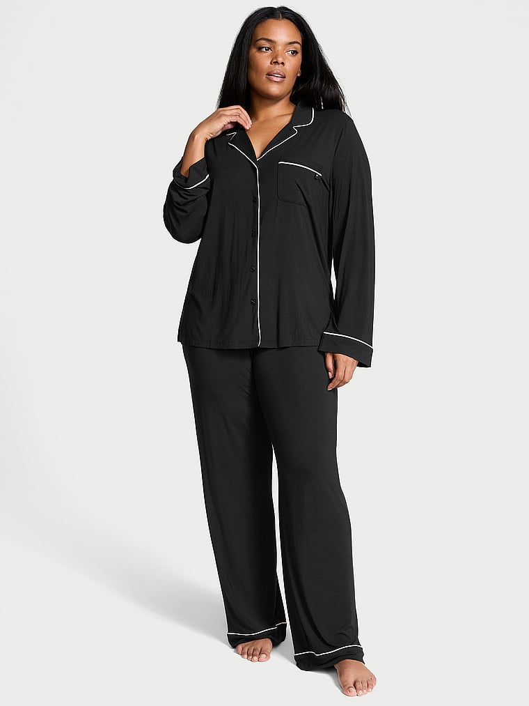 Modal Soft Long Pajama Set image number null