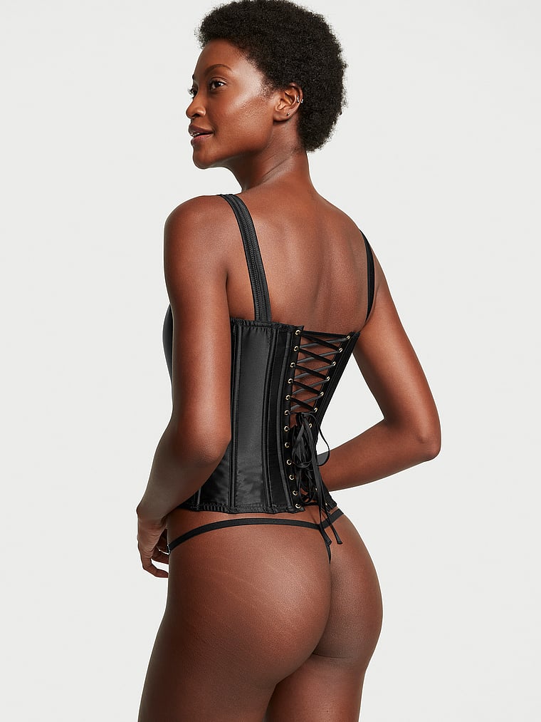 The Classic Silk Corset Set image number null