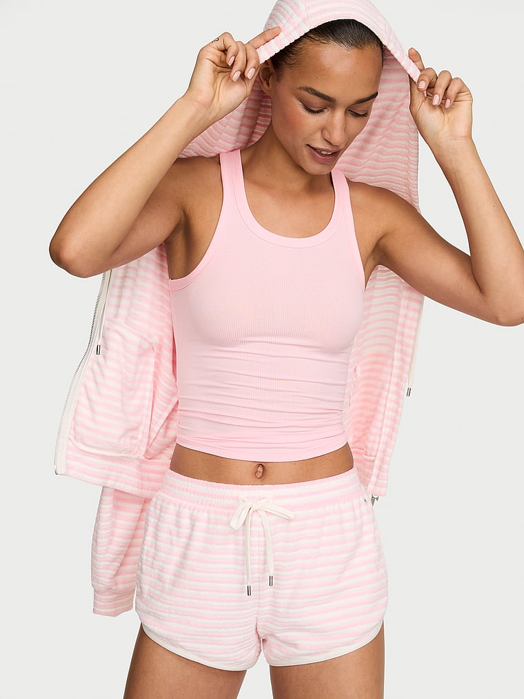 Micro Terry Curved Hem Short image number null