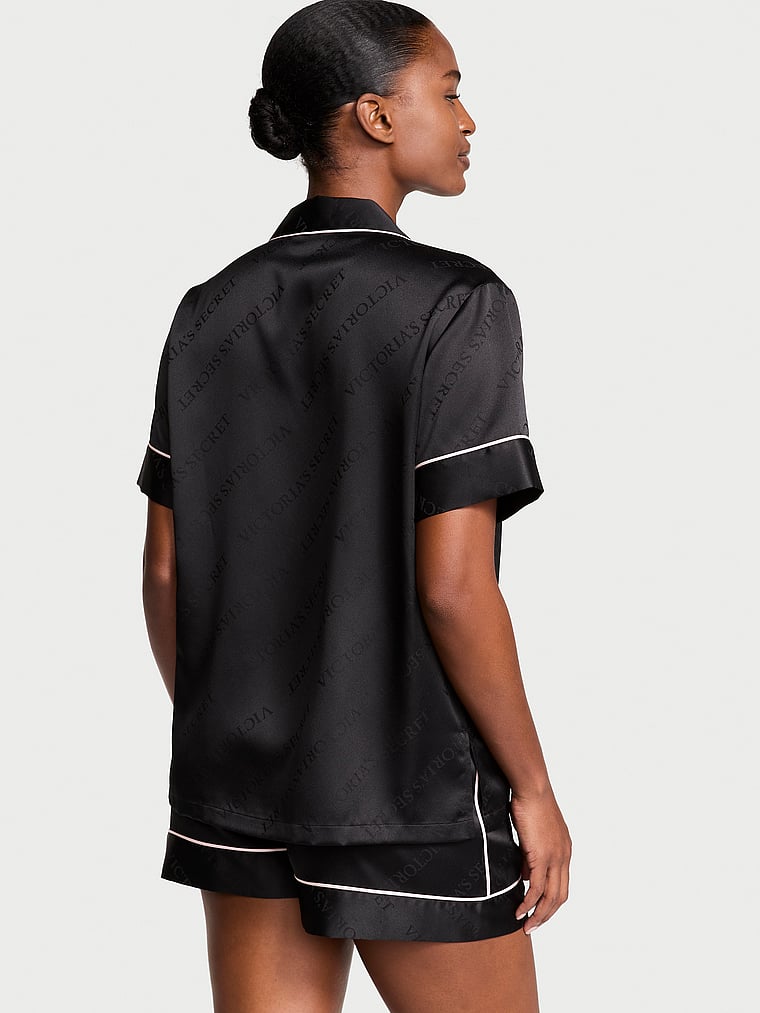 Satin Short Pajama Set image number null